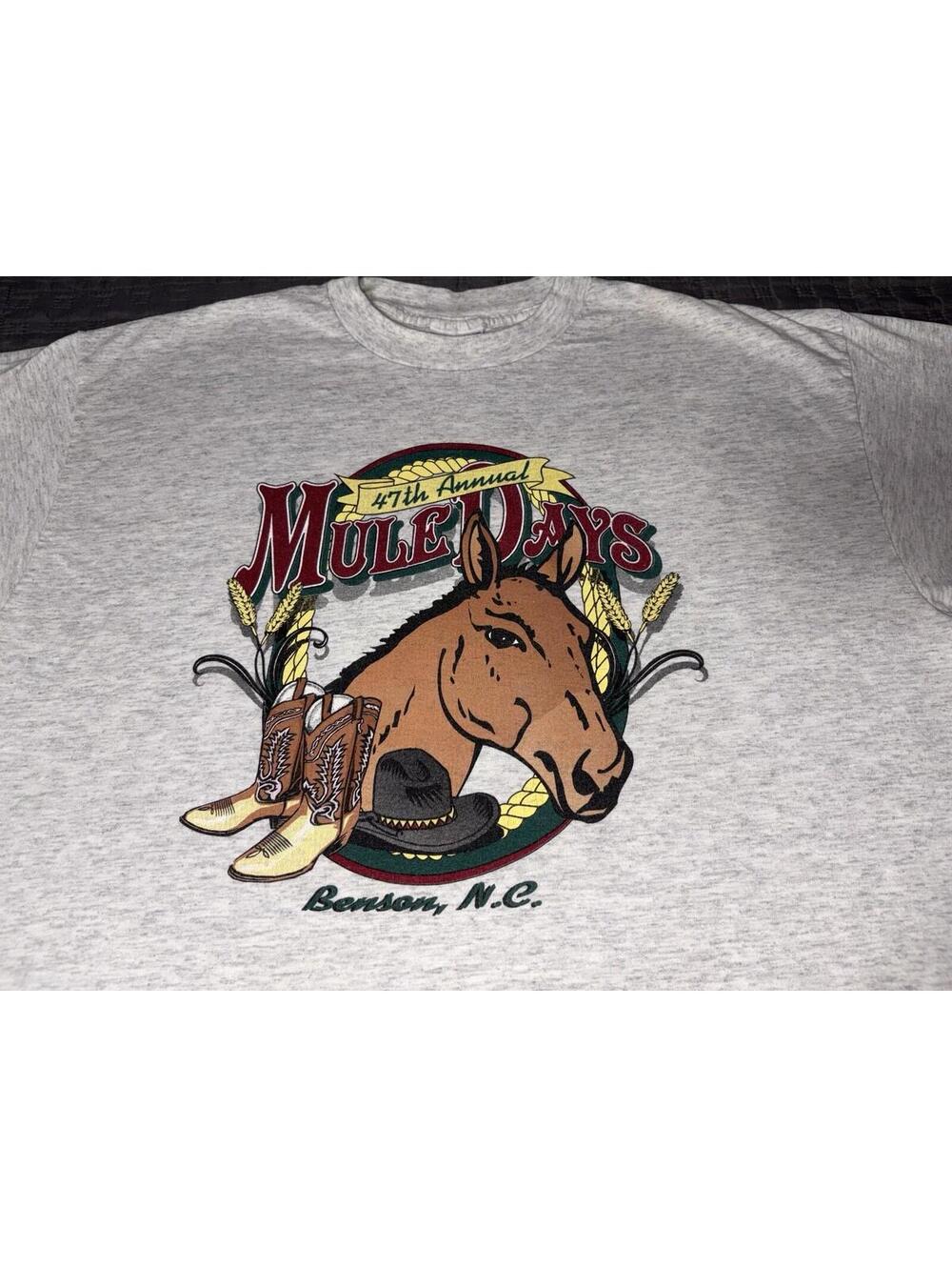 VTG Mule Days Benson NC 96’ XL All Sport Pro Weight Horse Western single stitch
